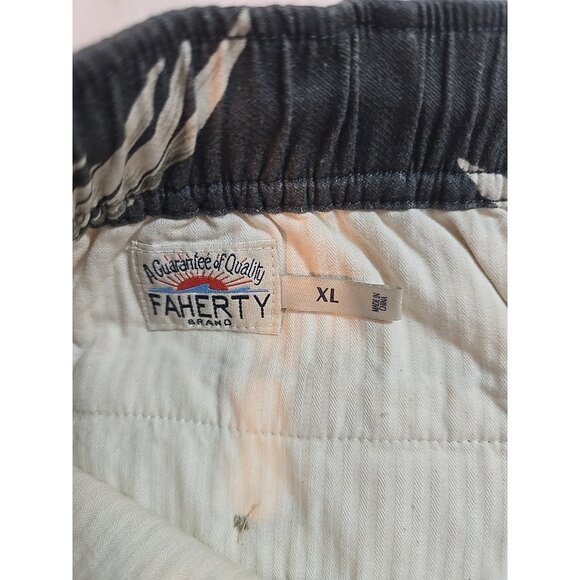 Mens Faherty tropical print drawstring shorts pockets 6.5 inseam Size XL New - Picture 8 of 16